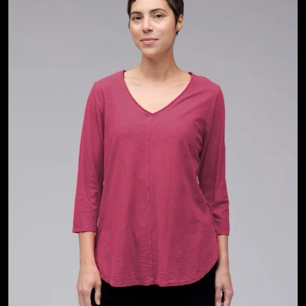 Cut Loose Women's Long Sleeve Top -‎ Deep Pink